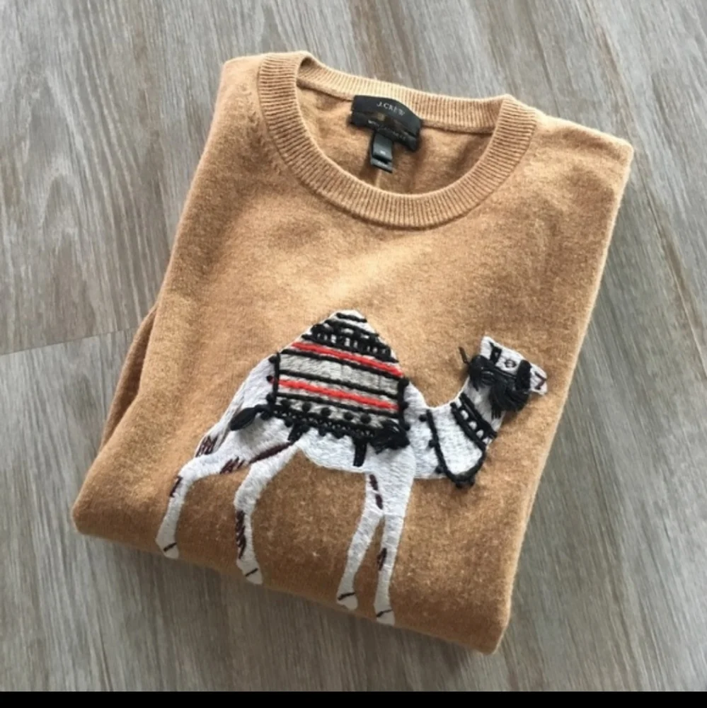 J CREW Cashmere blend Camel Sweater EUC - Size XS